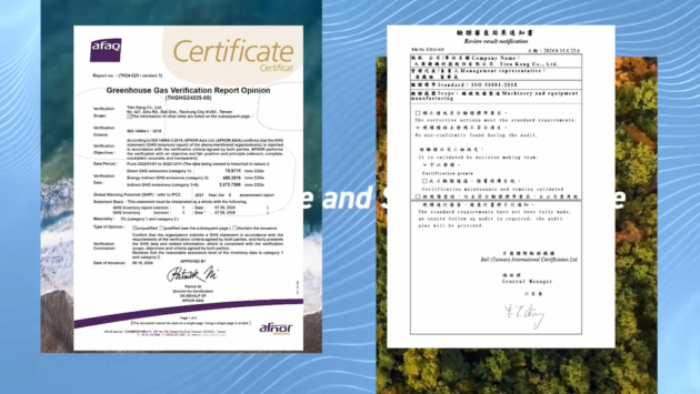ISO 14064-1 Greenhouse Gas Verification and ISO 50001 Energy Management System certifications